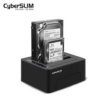 CyberSLIM S2-U3C6G  PLUS 2.5吋/3.5吋 雙層硬碟外接盒(USB3.0)