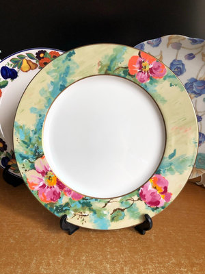 日本回流 鳴海NARUMI 骨瓷 盤 餐盤