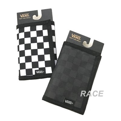 【RACE】VANS SLIPPED WALLET 短夾 錢包 皮夾 零錢包 格紋 棋盤 范斯 黑 白