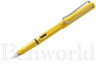 【Penworld】德國製 LAMY拉米 SAFARI狩獵者系列18黃色鋼筆 EF/F/M