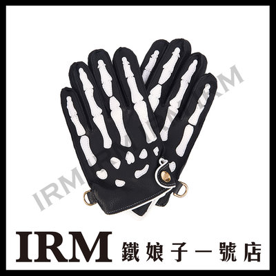 【鐵娘子一號店】韓國 INDICE 骷髏手套 萬聖節版 真皮 鹿皮 騎士手套 可觸控 超軟