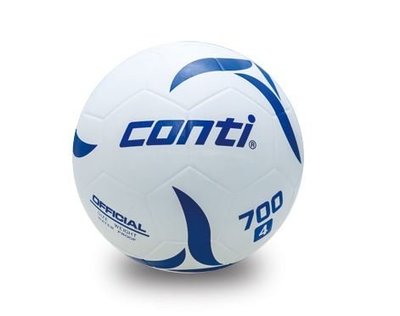 送襪 [迦勒=] CONTI 足球 軟橡膠足球(5號球) 白 S700F-5-W