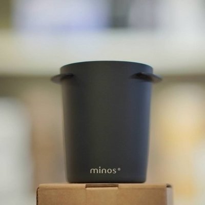 【沐湛咖啡】Minos 磨豆機接粉杯 EK磨豆機、義式58mm把手 專用 接粉杯 不銹鋼粉杯 消光黑色