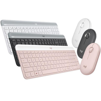 鍵盤 羅技MK470鍵盤鼠標套裝超薄便攜靜音辦公女生