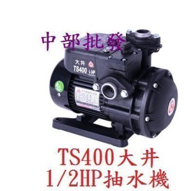 『中部批發』大井泵浦 TS400 1/2HP 塑鋼抽水機 不生鏽抽水機 電子式抽水機 靜音型抽水馬達 (台灣製造)