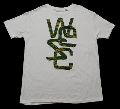 WeSC  白色  迷彩 logo  短袖T裇  XL 大尺寸 大尺碼 胸寬 59公分 美國購入保證原廠正品