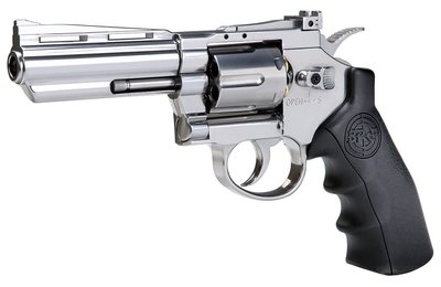 JHS（（金和勝 生存遊戲專賣））SRC 左輪 4吋銀色 CO2手槍 4507