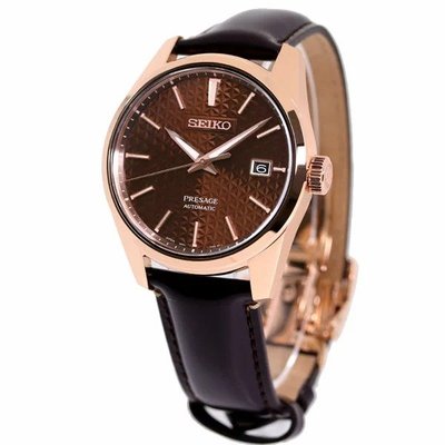 預購 SEIKO PRESAGE SARX080 精工錶 39mm 機械錶 玫瑰金 咖啡色面盤 咖啡色皮錶帶 男錶女錶
