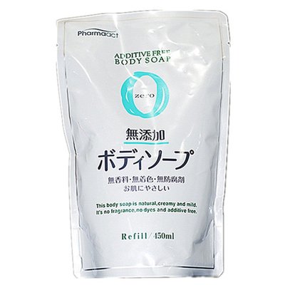 【美妝行】Pharmaact 熊野 植物性無添加 沐浴乳 450ml 補充包