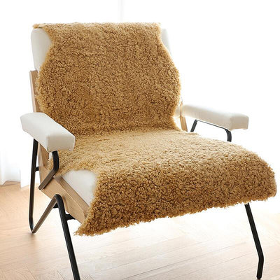 整張卷花毛羊毛地毯羊毛沙發墊羊毛飄窗墊純羊毛皮毛一體椅墊靠背