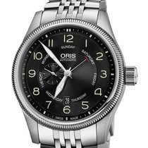 ORIS 豪利士Big Crown小秒盤指針式星期錶 白鋼超大錶徑/ 機械自動運動錶 12/08已交誼