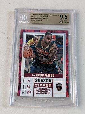 2017-18 Contenders DP Cracked Ice Ticket #36Lebron James BGS