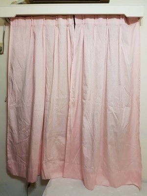 二手 素色粉紅色窗簾