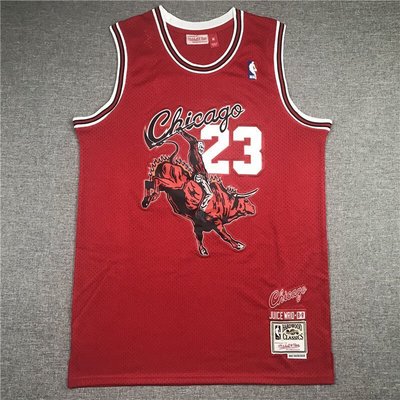 【熱賣精選】 NIKE公牛隊 復古球衣 23號 紀念版 網眼 刺繡 籃球服 紅色球衣