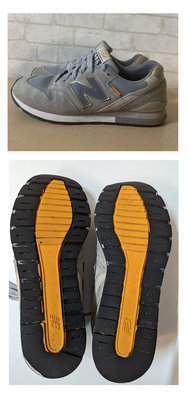 二手 日本配色 台灣未售 不撞鞋 New Balance 996 V2 金屬色 橘色小標 橘色鞋底 元祖灰 運動鞋 鞋子