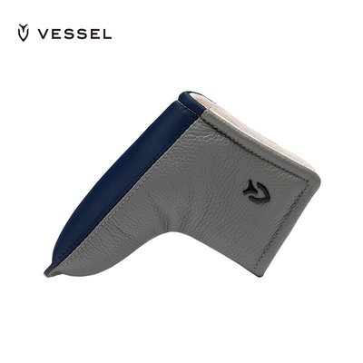 【熱賣精選】VESSEL 高爾夫球桿套2021新款真皮球桿保護套 L型推桿套絨布內里