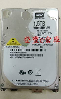 【登豐e倉庫】 YF493 WD15NMVW-11W68S0 1.5TB USB 3.0 筆電硬碟