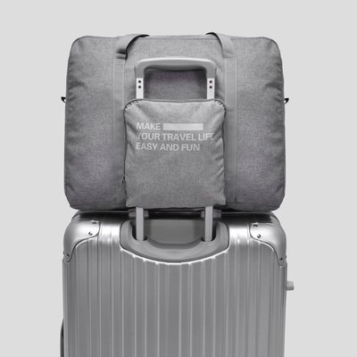 《 HelloMiss 》手提旅行包 加厚 折疊 旅行袋 大容量 登機 防水 行李袋 可套拉桿包 旅遊包 拉桿包 行李箱