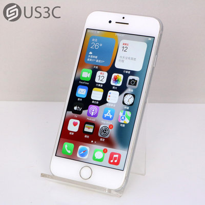 【US3C-高雄店】【一元起標】台灣公司貨 Apple iPhone 7 128G 銀色 4.7吋 A10 處理器 指紋辨識 二手手機 空機