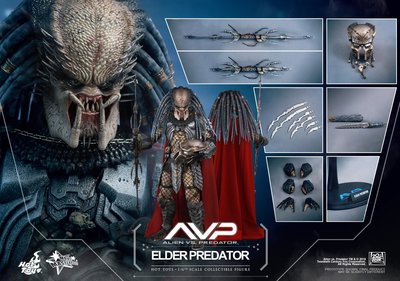 全新 Hot Toys MMS325 1/6 AVP 異形戰場 Elder Predator 終極戰士長老