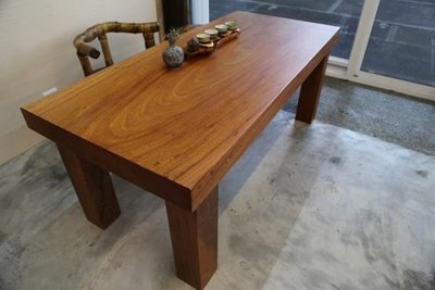 【原味手工家具】黃花梨木餐桌-台南 原木 家具