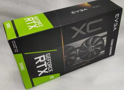 【二手3C競標】全新 LHR EVGA GeForce RTX 3060 XC GAMING 12G-P5-3657-R