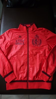 le coq sportif 公雞牌橙紅色風衣/長、短袖外套(A12)