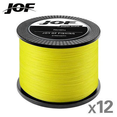 Jof 編織線 X12 300m 500m 1000m 4 色最大阻力 149.9LB 線複絲 PE 線用於鹹水海釣配件-SAINT線上商店