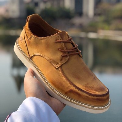 Timberland男士最新爆款經典單鞋輕質透氣豆豆鞋|A11953PGB 黃棕 39-44碼