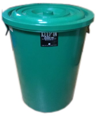 好事多 水桶 垃圾桶 回收筒 直徑42CM 高度 50公分 55公升 綠色