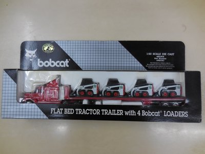 (二手工程小車)bobcat 大型運輸車、4台挖土機 組合 (1:50 )(A1319)