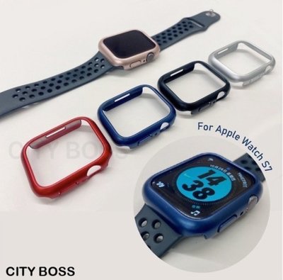 Apple Watch Series 7 一體成形錶殼 41mm/45mm 一體式防撞錶框 錶殼 防摔防撞 保護殼