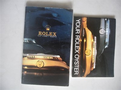 ROLEX 勞力士.說明書 2本一起賣從6426  16014  18039  69173....數十各型男女錶
