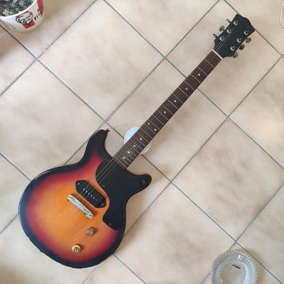 Essex les Paul junior double cut guitar relic sx做舊夕陽漸層色 電吉他 p90 pickup