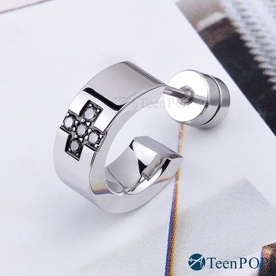 鋼耳環 ATeenPOP 珠寶白鋼 戀愛崇拜 單邊單個 多款任選 情侶耳環 C型耳環 AG5014