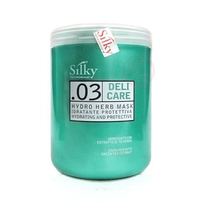 便宜生活館【深層護髮】義大利甘丹 silky 綠茶水平衡髮膜(03)1000ml 保濕/光澤/重建專用 全新公司貨