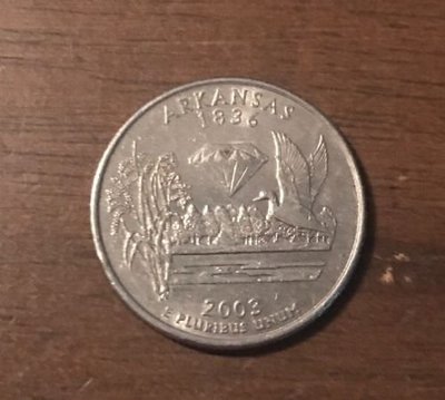 2003-D Arkansas 美國 各大 50洲 Washington 25C 1/4 Quarter 早期 錢幣
