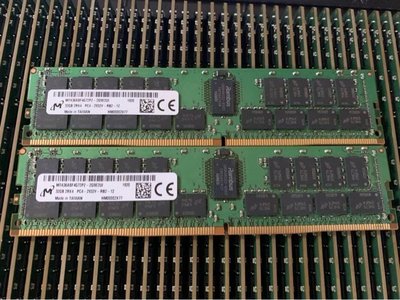 MT鎂光美光 32GB 2RX4 DDR4 2933 ECC REG 32G RDIMM伺服器記憶體條