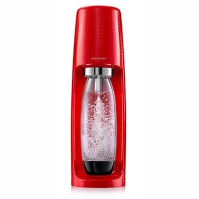 英國Sodastream-時尚風自動扣瓶氣泡水機Spirit (紅)
