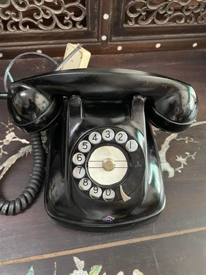阿公的舊情人 早期 古董 老黑色電話
