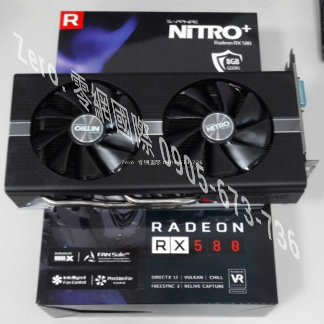 【零網國際】SAPPHIRE RX580 NITRO+ Radeon™ /AMD 580 8G /二手良品