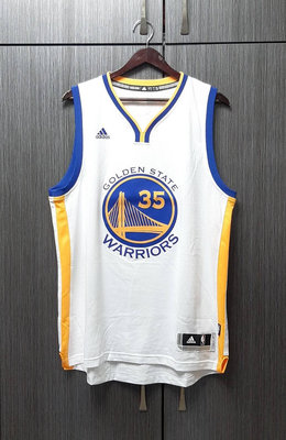 全新正品Adidas NBA Golden State Warriors 金州勇士隊DURANT 杜蘭特35號球衣L
