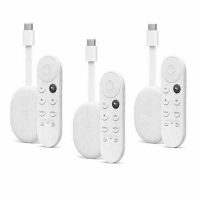 全新現貨 Google Chromecast/ Google TV 3件裝 白色 *TW*