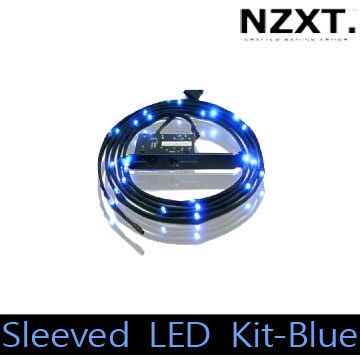 小白的生活工場*NZXT Sleeved LED Kit-Blue 機殼用LED燈條 (藍) 2 m/24 LEDs