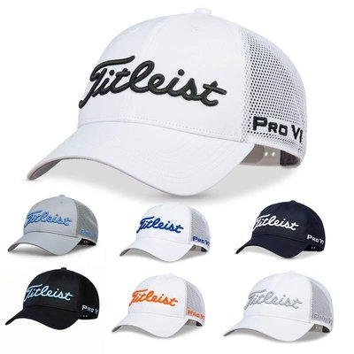 GOLF 正品新款 Titleist 高爾夫球帽 男士高爾夫帽子 網面透氣運動帽子