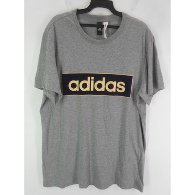 男 ~【ADIDAS】冷灰色運動休閒T恤 XL號(4C124)~99元起標