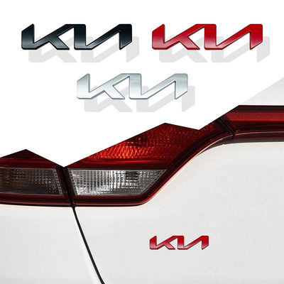 汽車造型金屬車身側徽章後標誌尾巴保險槓貼紙, 用於起亞 KNSorento K2 K3 K5 Sportage Ceed