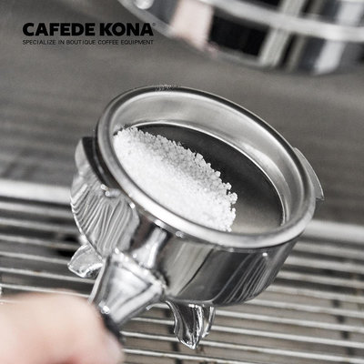 CAFEDE KONA咖啡機頭清洗盲碗咖啡機清潔粉除垢機頭毛刷沖煮盲碗