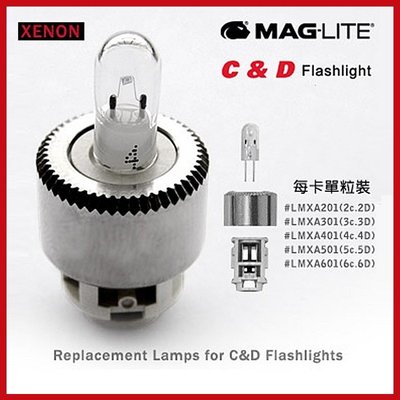 MAG LITE C&D型手電筒專用XENON燈泡 #LMXA201-LMXA601【AH11050】99愛買小舖