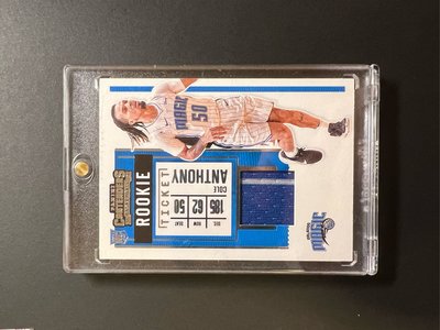 2020-21 Contenders Basketball Cole Anthony RC Ticket Patch Jersey球票球衣卡（含卡殼）
